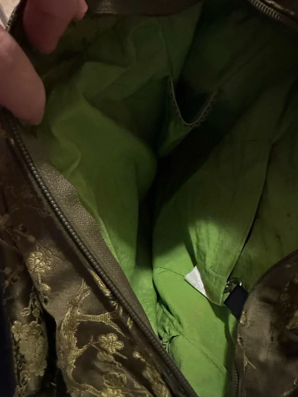 Petunia Pickle Bottom Olive Green Floral Multi Functional Diaper Bag